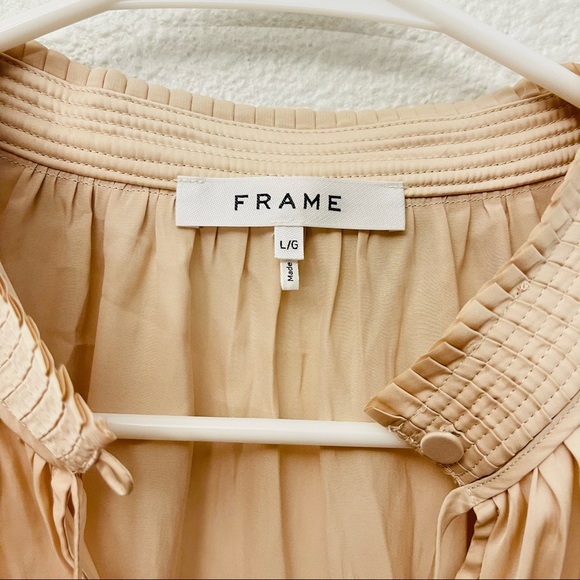 NWT✨ FRAME Pleat Keyhole Blouse - Picture 4 of 10